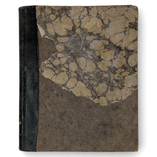 1842 Antique Early Victorian Student Notebook / Ledger for Accountancy & Finance