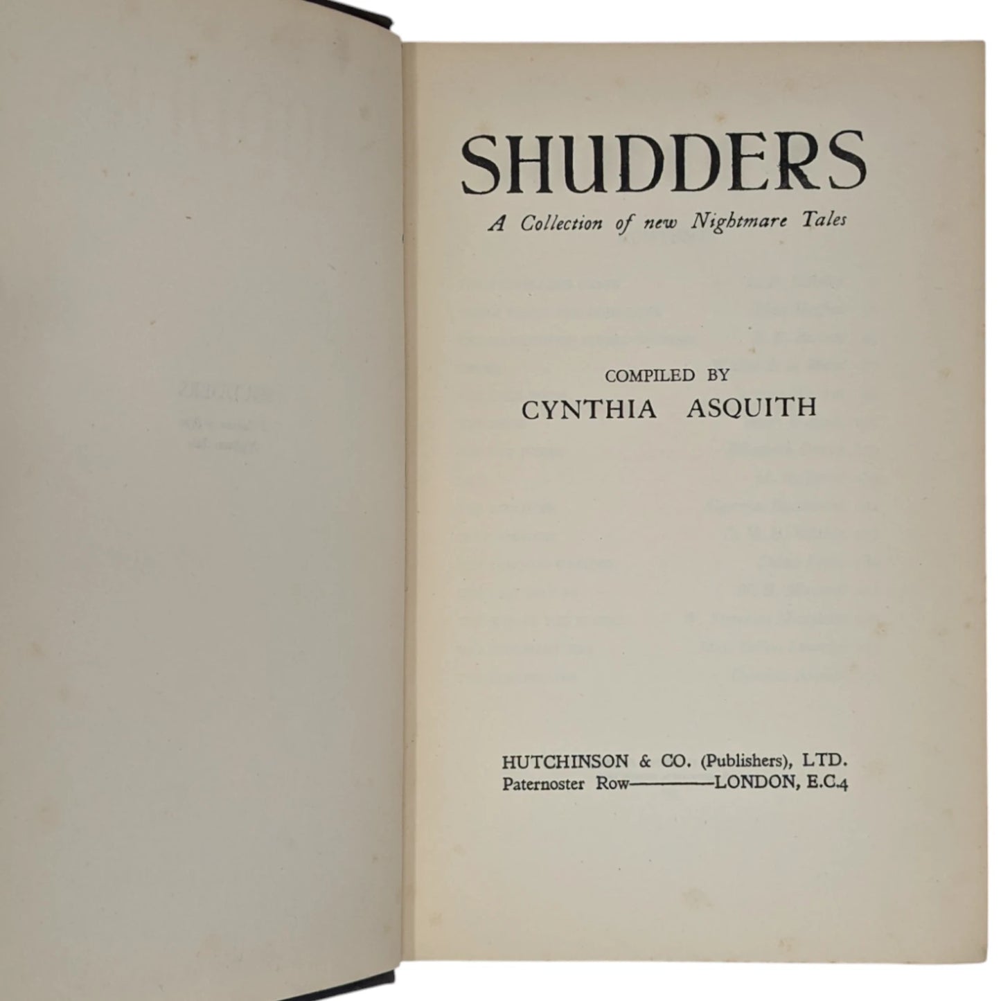 Shudders: A Collection of New Nightmarish Tales
