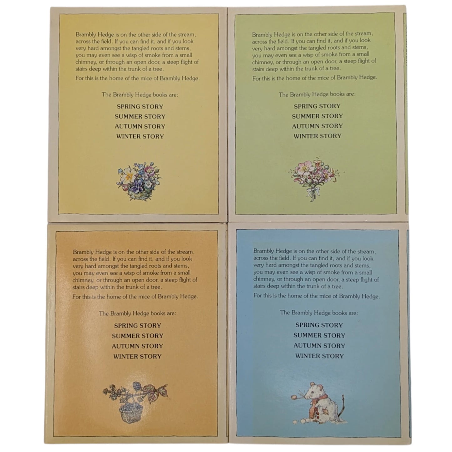 The Four Brambly Hedge Seasons