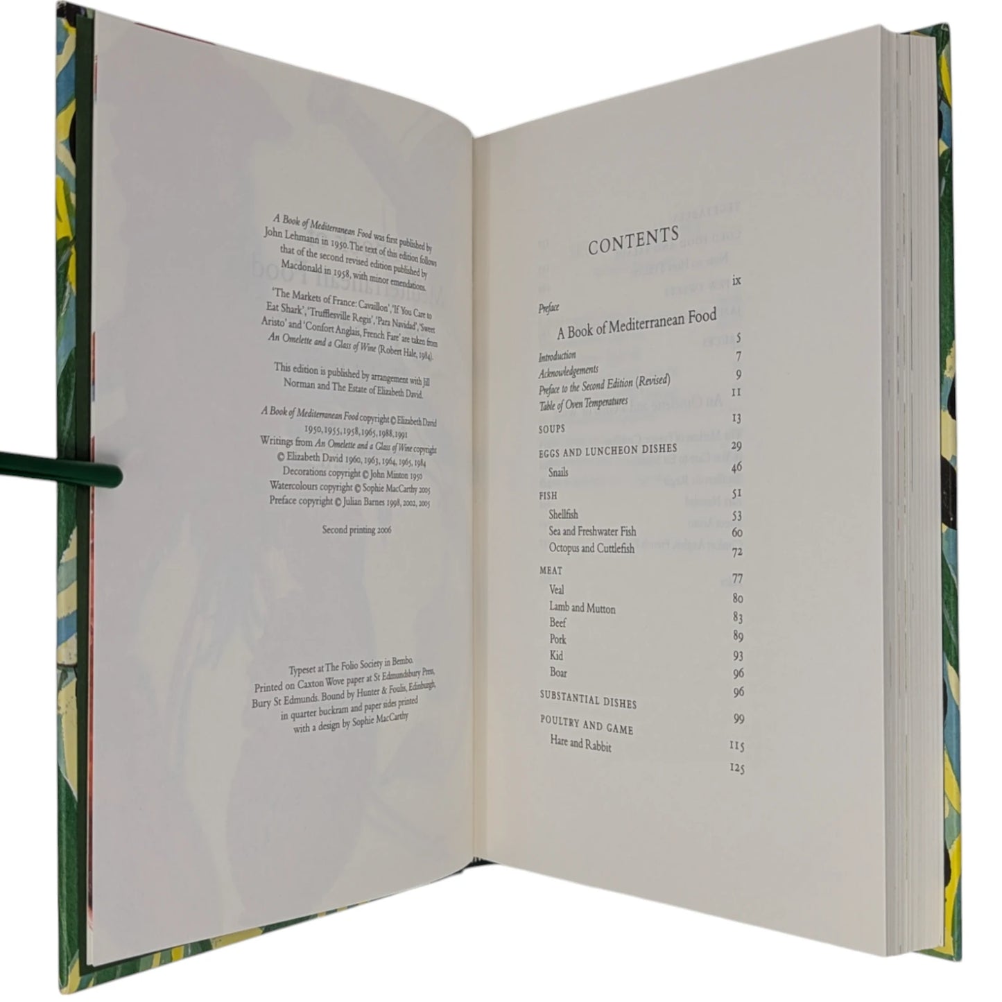 A Book of Mediterranean Food; Italian Food; French Country Cooking; French Provincial Cooking; Summer Cooking; Elizabeth David's Christmas; An Omelette and a Glass of Wine