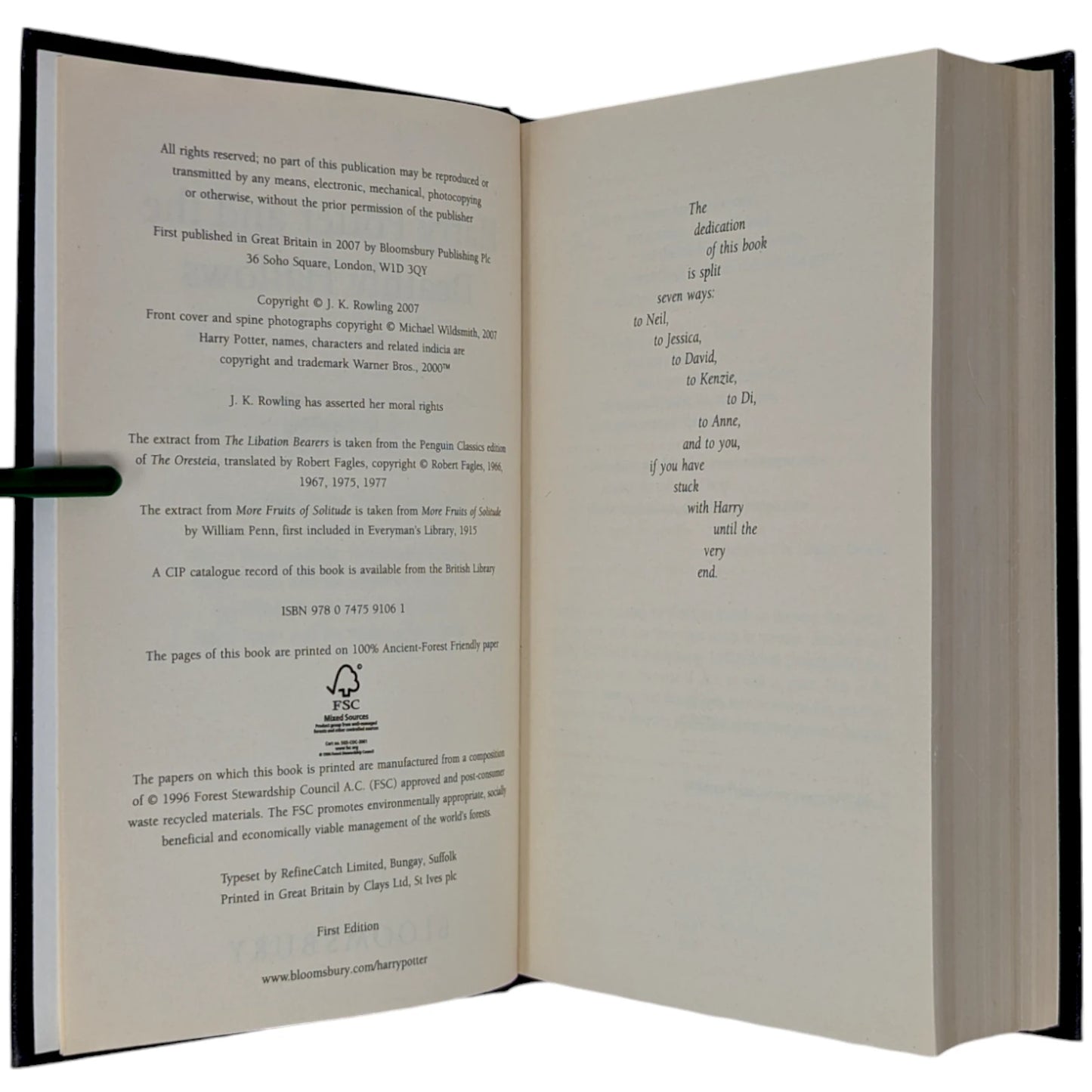 Harry Potter UK Adult Hardback Set