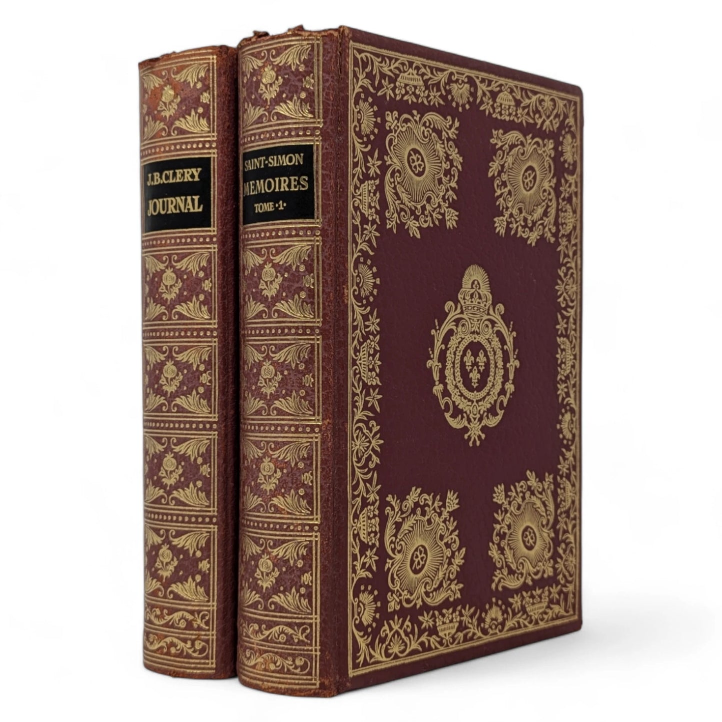 Journal de J B Clery Louis XVI & Memoires Duc de Louis de Saint Simon Louis XIV