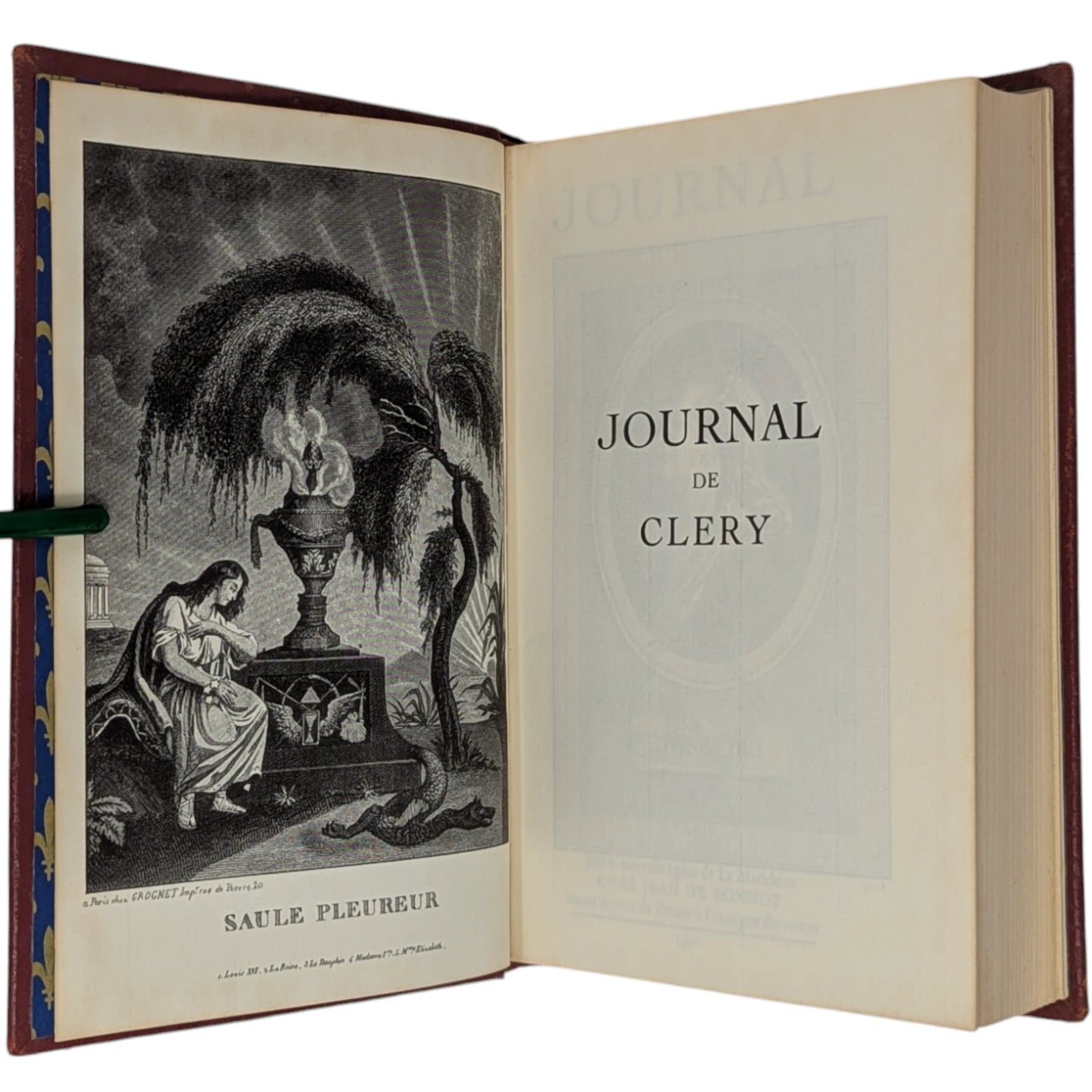 Journal de J B Clery Louis XVI & Memoires Duc de Louis de Saint Simon Louis XIV