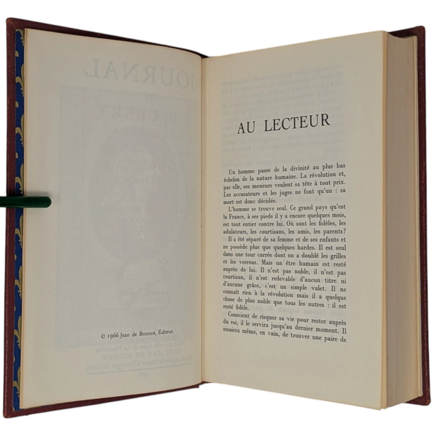 Journal de J B Clery Louis XVI & Memoires Duc de Louis de Saint Simon Louis XIV