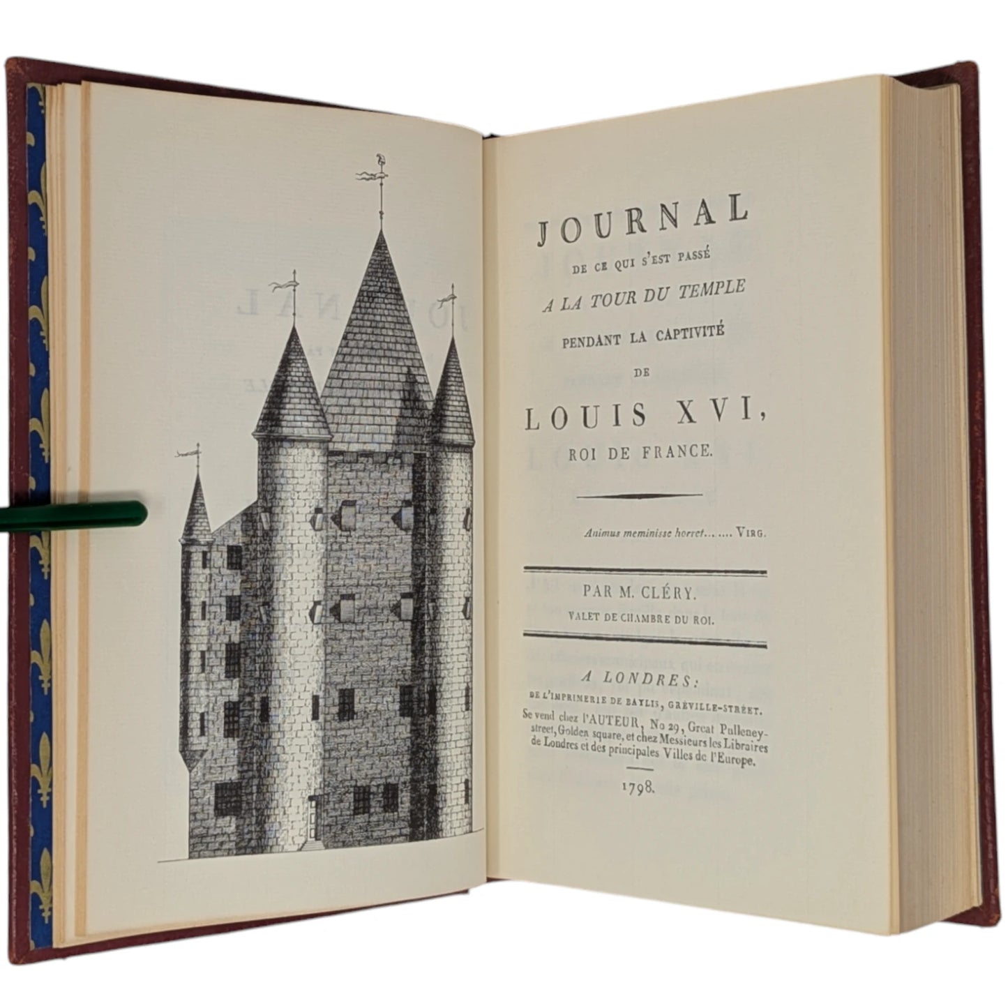 Journal de J B Clery Louis XVI & Memoires Duc de Louis de Saint Simon Louis XIV