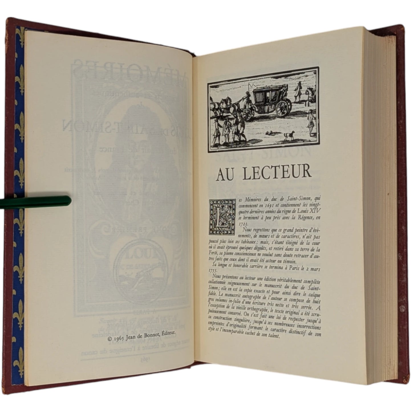 Journal de J B Clery Louis XVI & Memoires Duc de Louis de Saint Simon Louis XIV