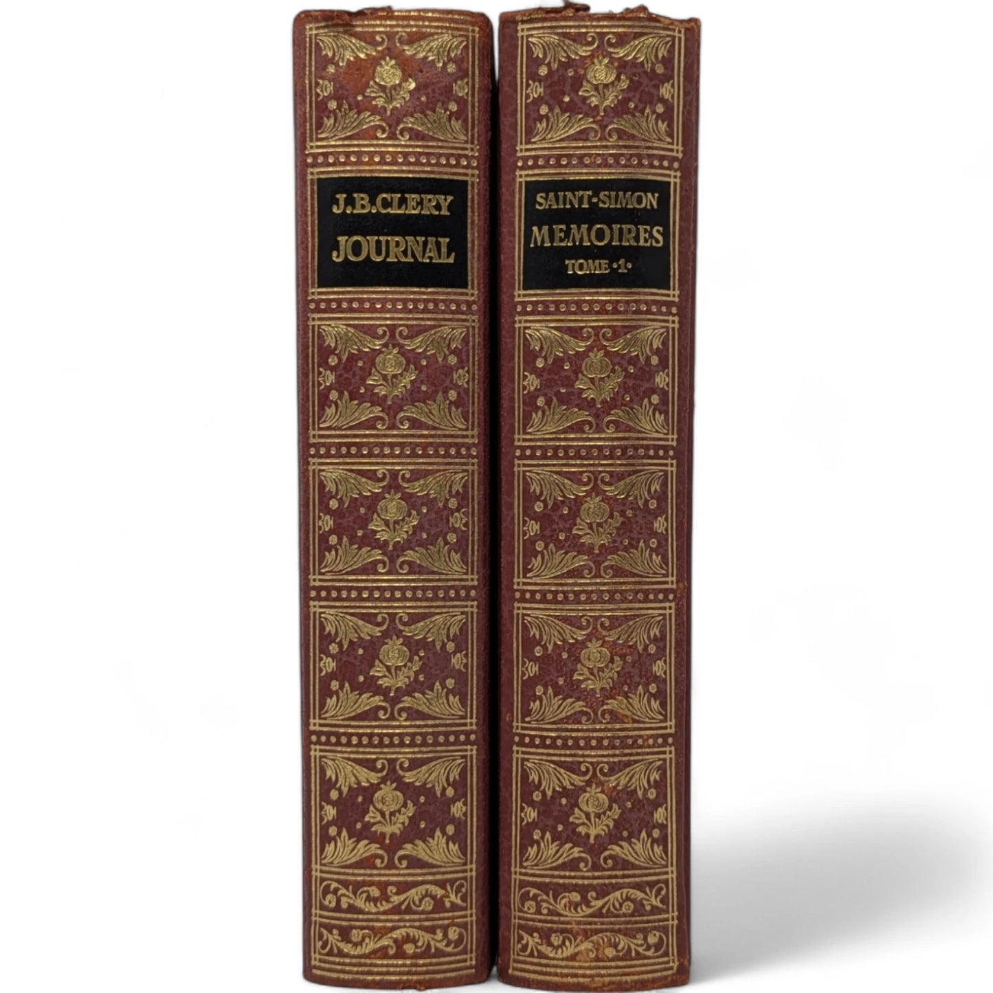 Journal de J B Clery Louis XVI & Memoires Duc de Louis de Saint Simon Louis XIV
