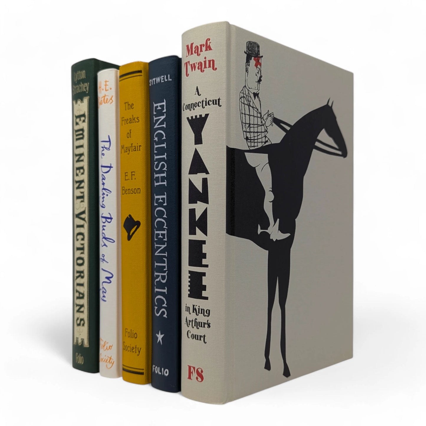A Connecticut Yankee in King Arthur's Court; The Darling Buds of May, The Freaks of Mayfair, English Eccentrics, Eminent Victorians