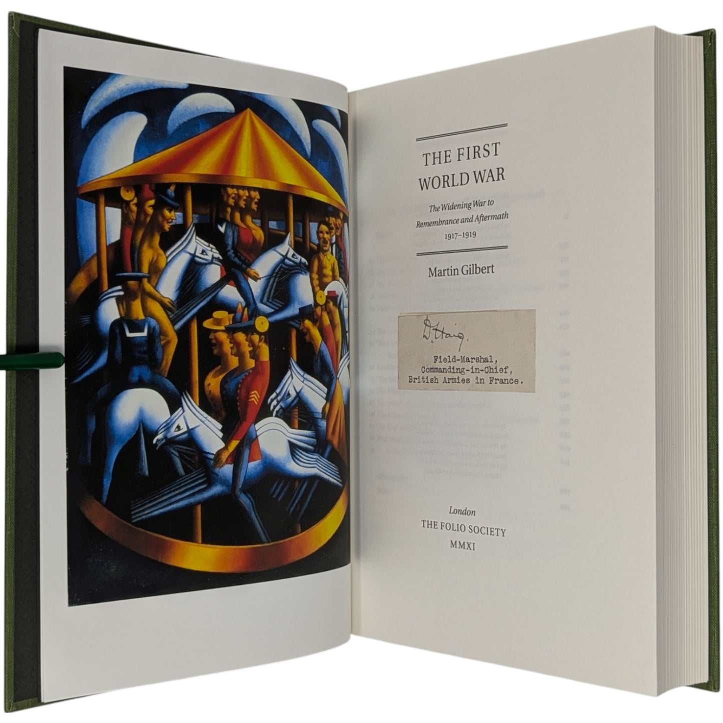 The First World War (Signed by H H Asquith, David Lloyd George & Field Marshals)