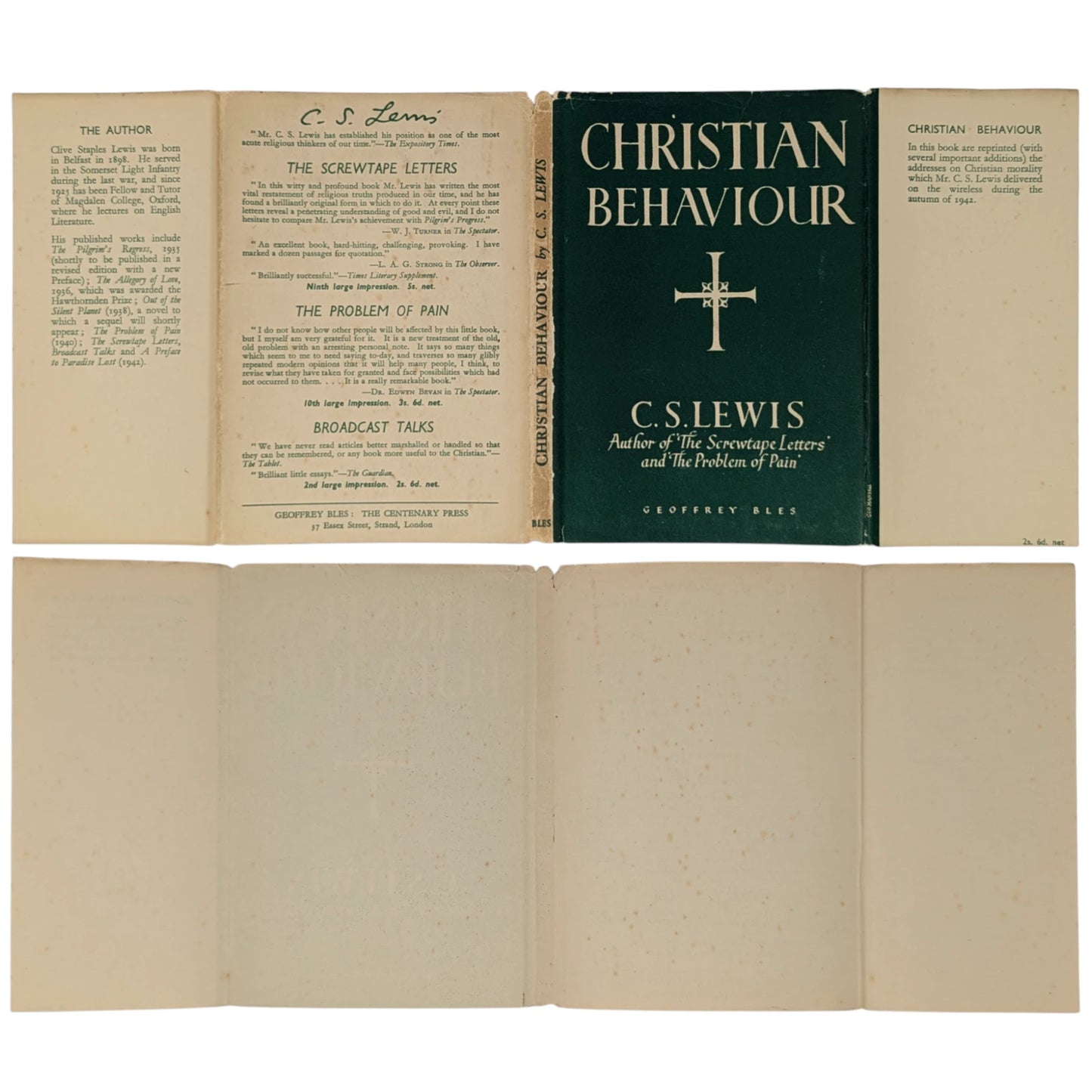 Mere Christianity Set; Broadcast Talks, Christian Behaviour, Beyond Personality