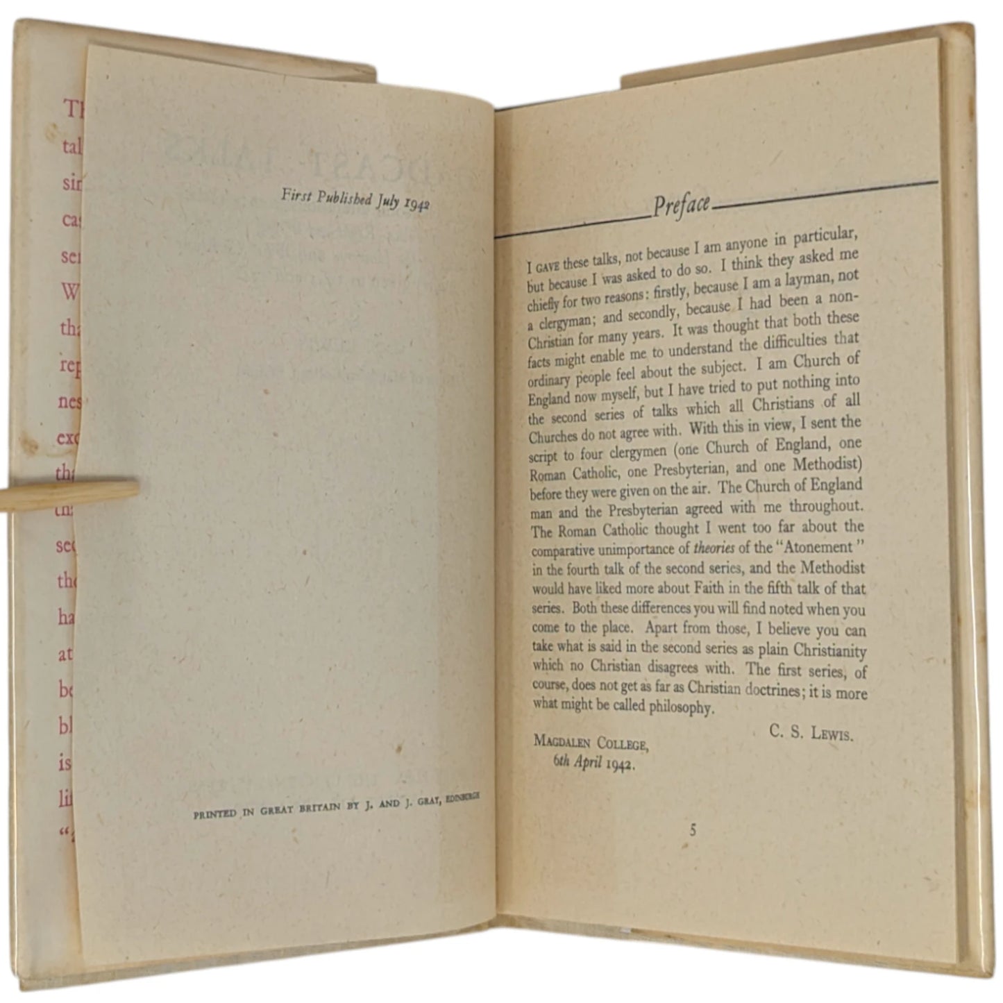 Mere Christianity Set; Broadcast Talks, Christian Behaviour, Beyond Personality