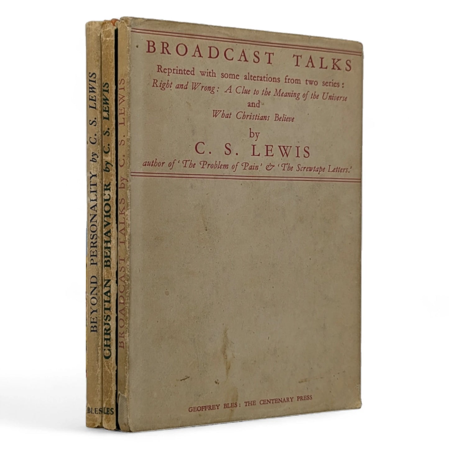 Mere Christianity Set; Broadcast Talks, Christian Behaviour, Beyond Personality