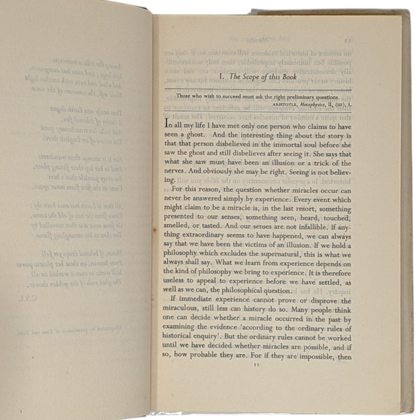 Miracles: A Preliminary Study