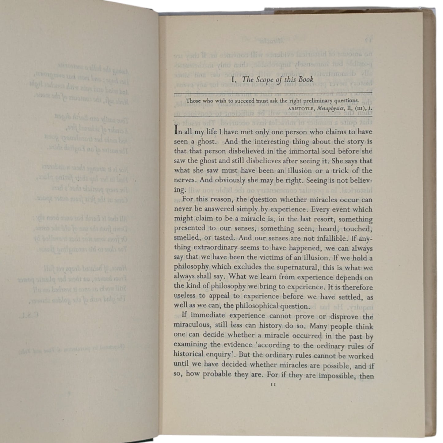 Miracles: A Preliminary Study