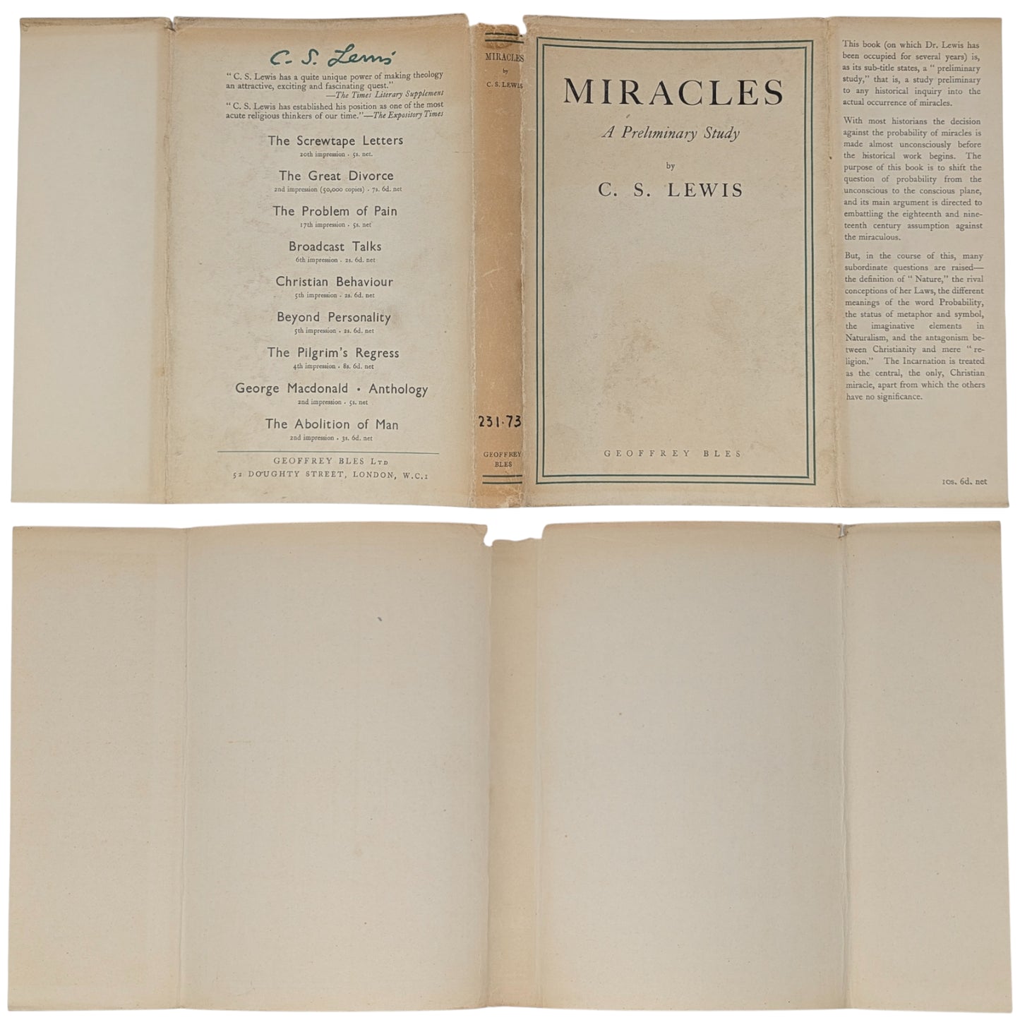 Miracles: A Preliminary Study