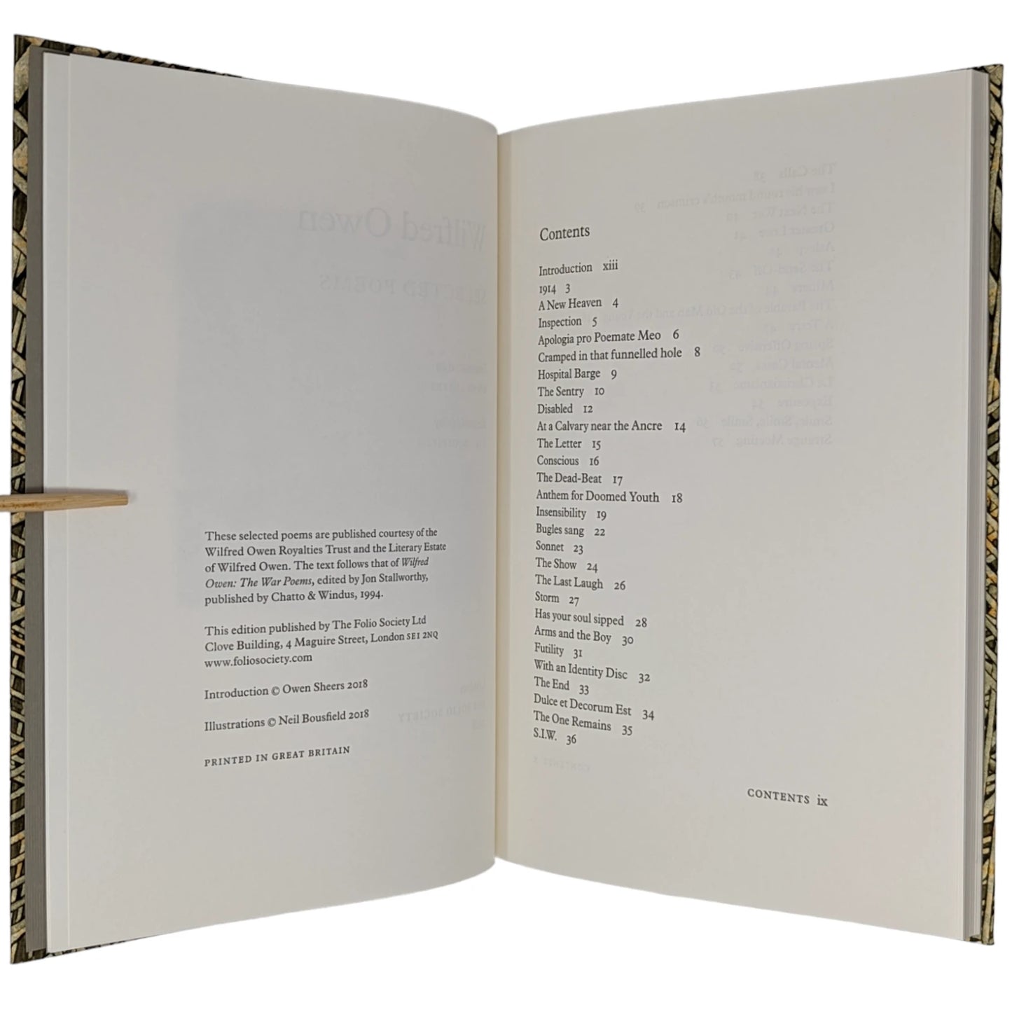 Selected War Poems from Rupert Brooke, Edward Thomas, Wilfred Owen