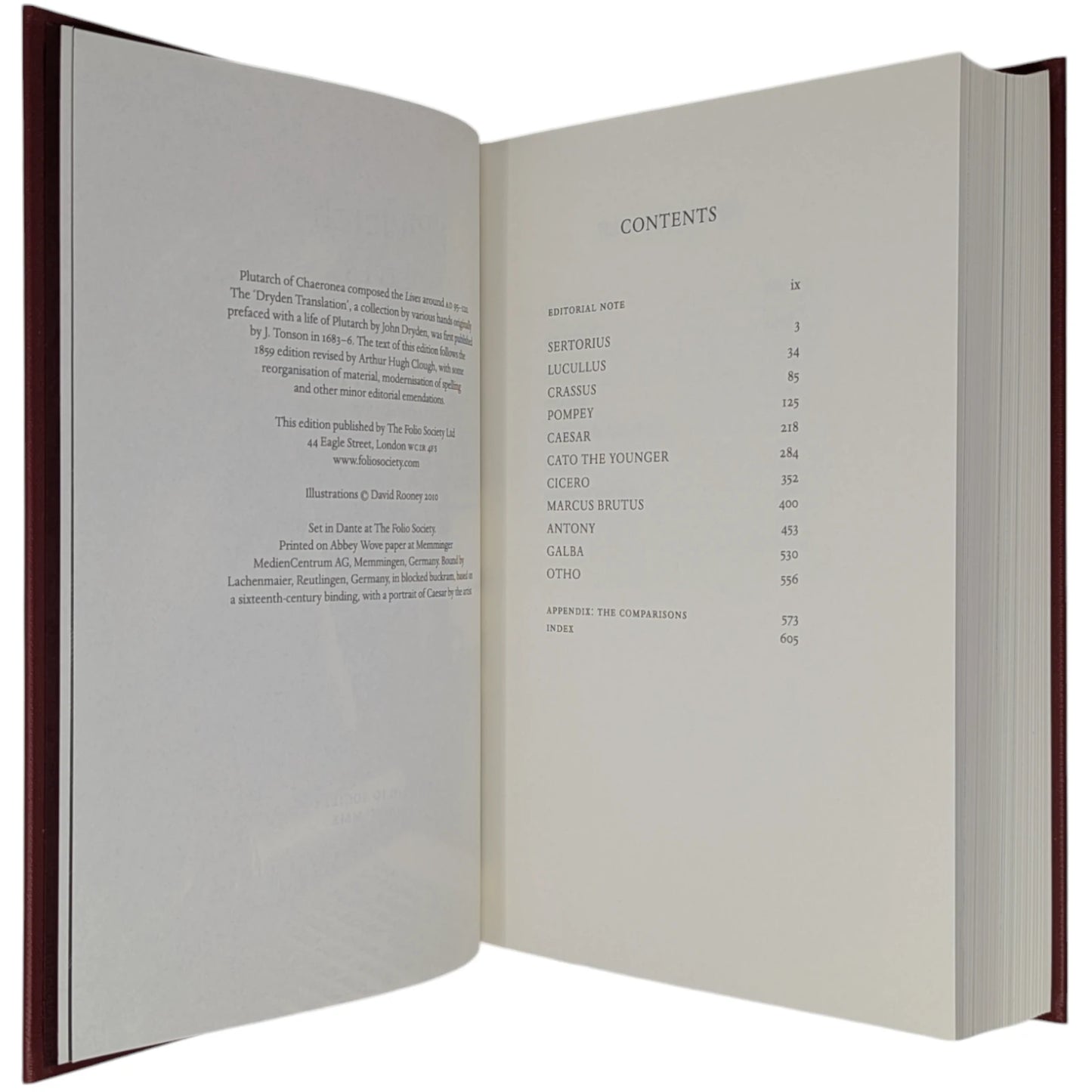 Plutarch: The Parallel Lives