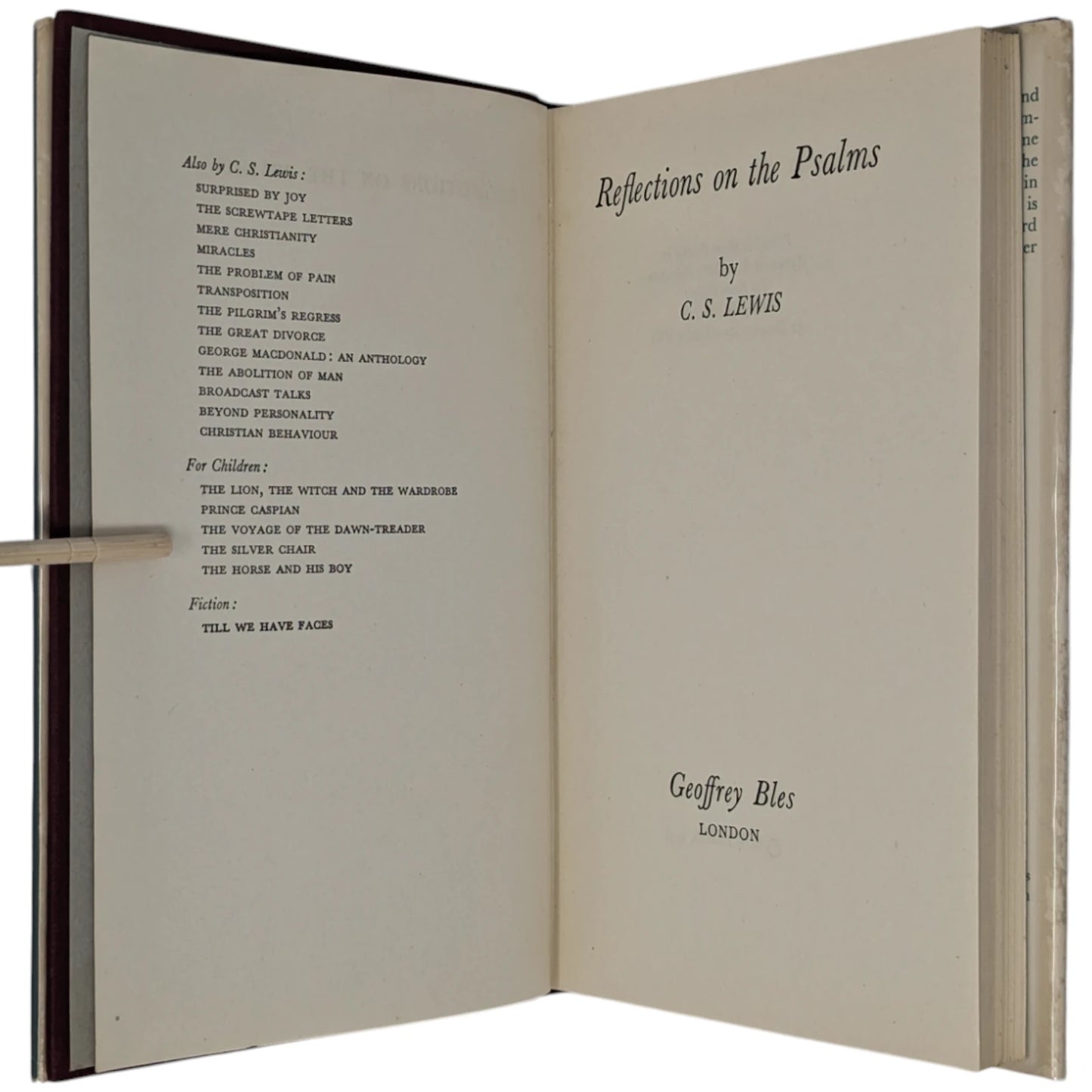Reflections on the Psalms