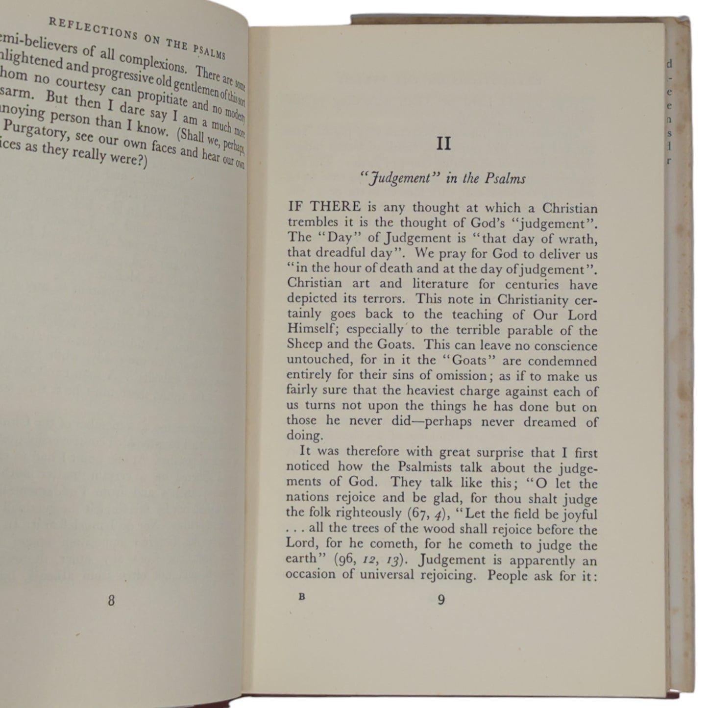 Reflections on the Psalms