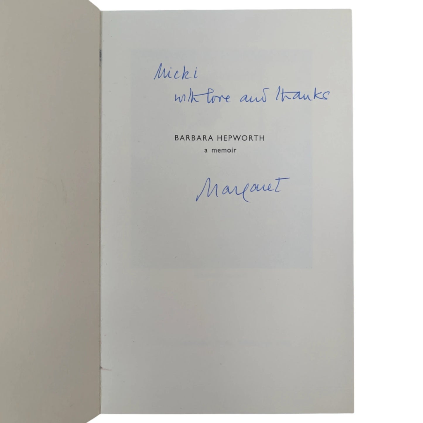 Barbara Hepworth: A Memoir
