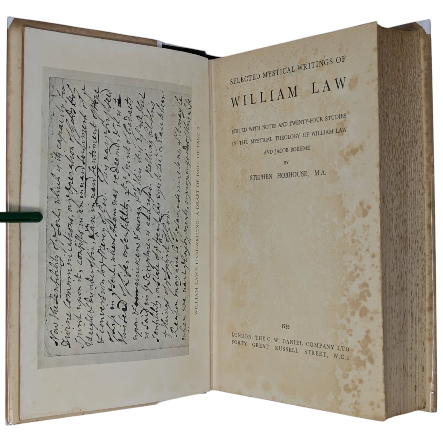 Selected Mystical Writings of William Law