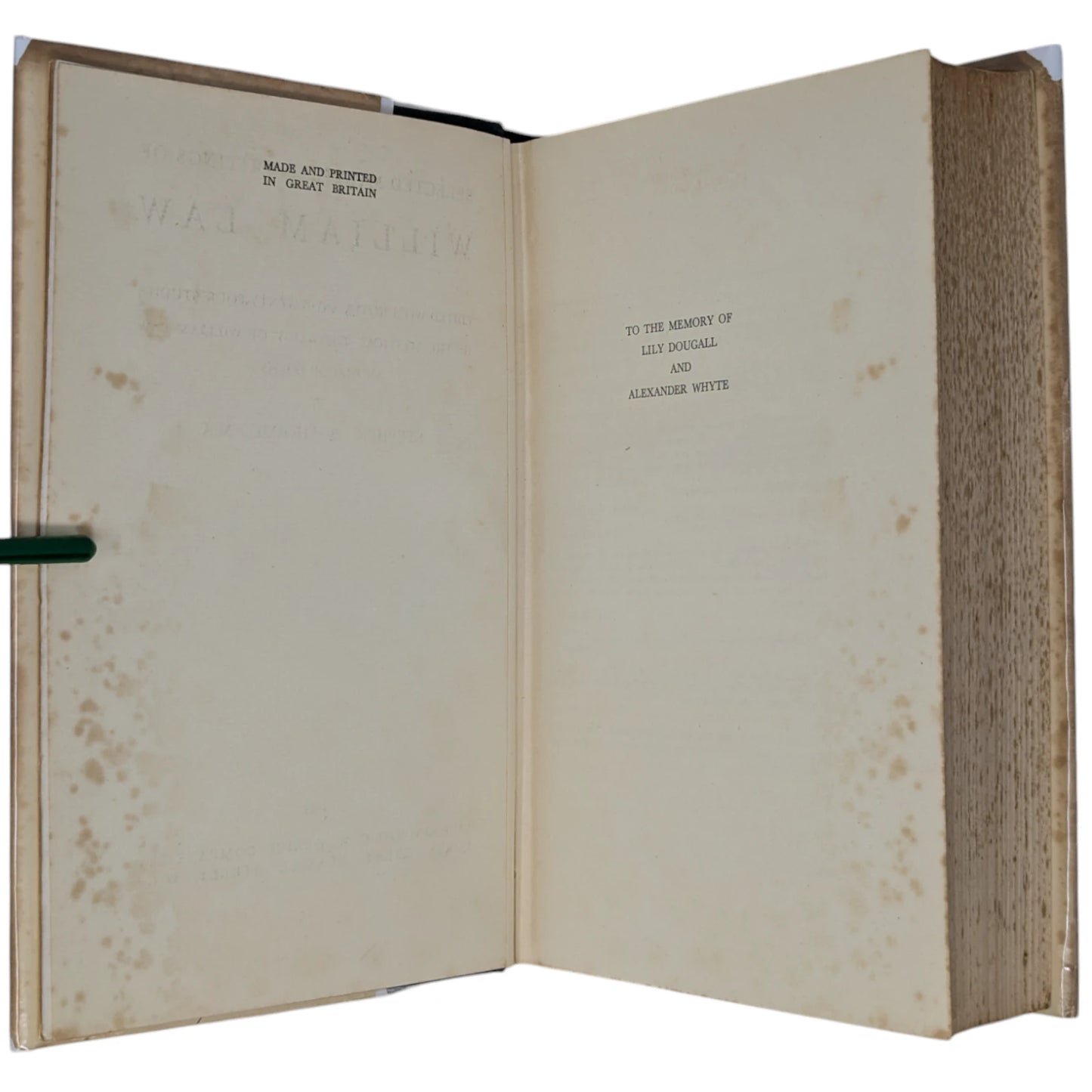 Selected Mystical Writings of William Law