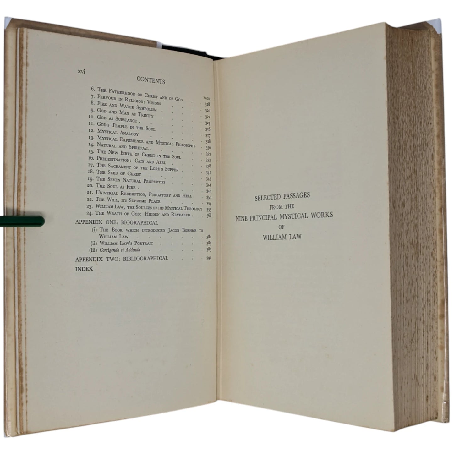Selected Mystical Writings of William Law