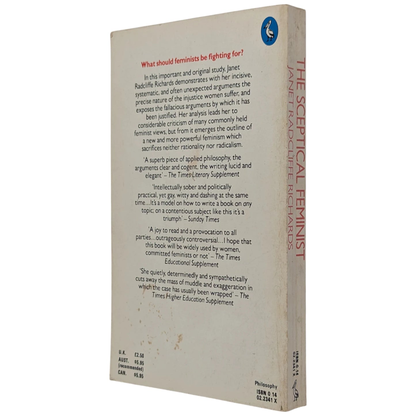 The Sceptical Feminist: A Philosophical Enquiry