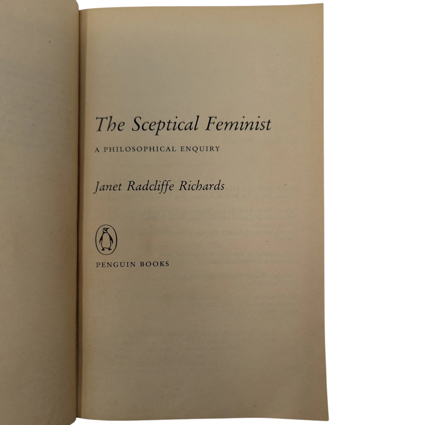 The Sceptical Feminist: A Philosophical Enquiry