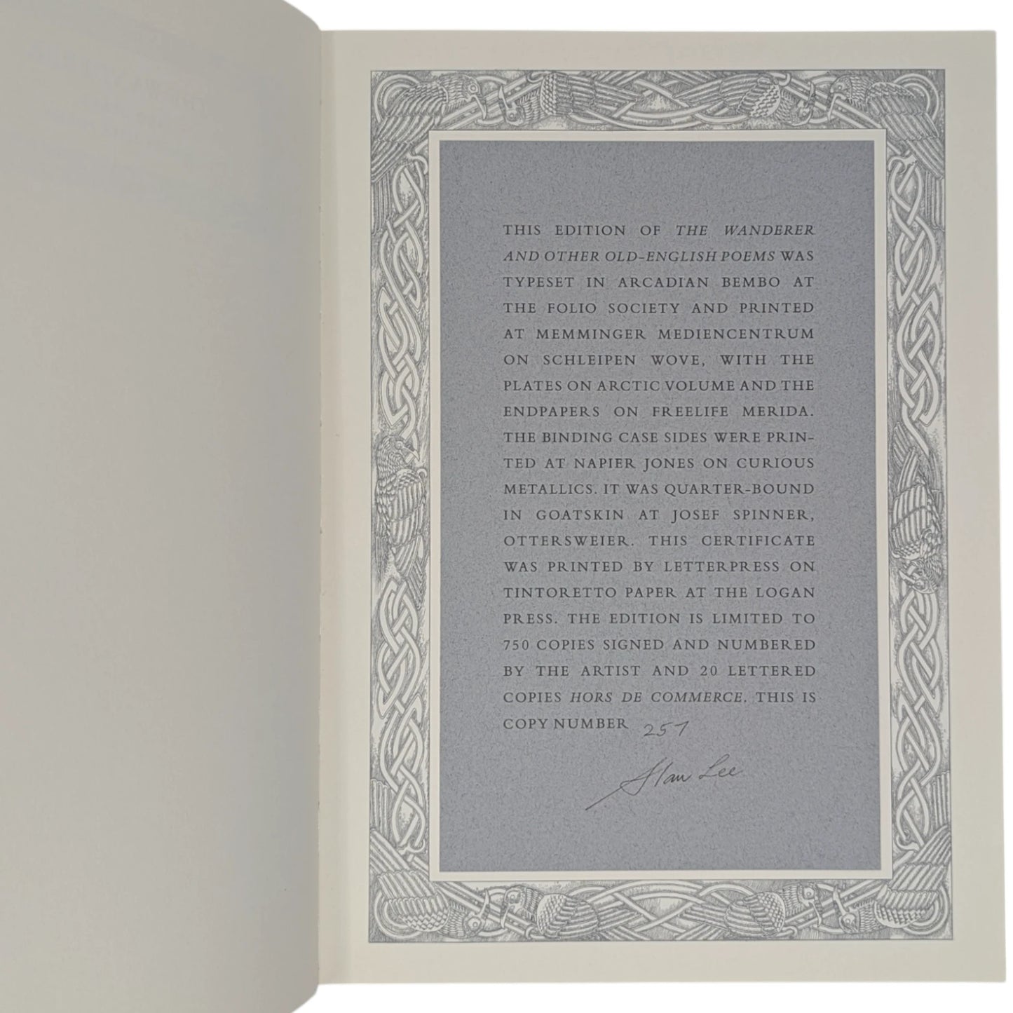 The Wanderer and Other Old-English Poems (Limited Edition)