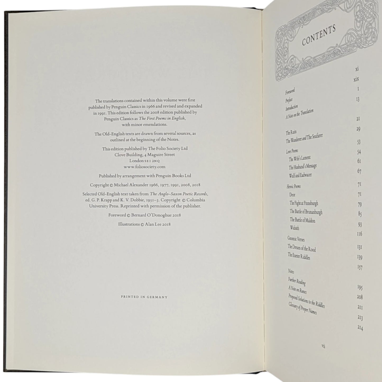 The Wanderer and Other Old-English Poems (Limited Edition)