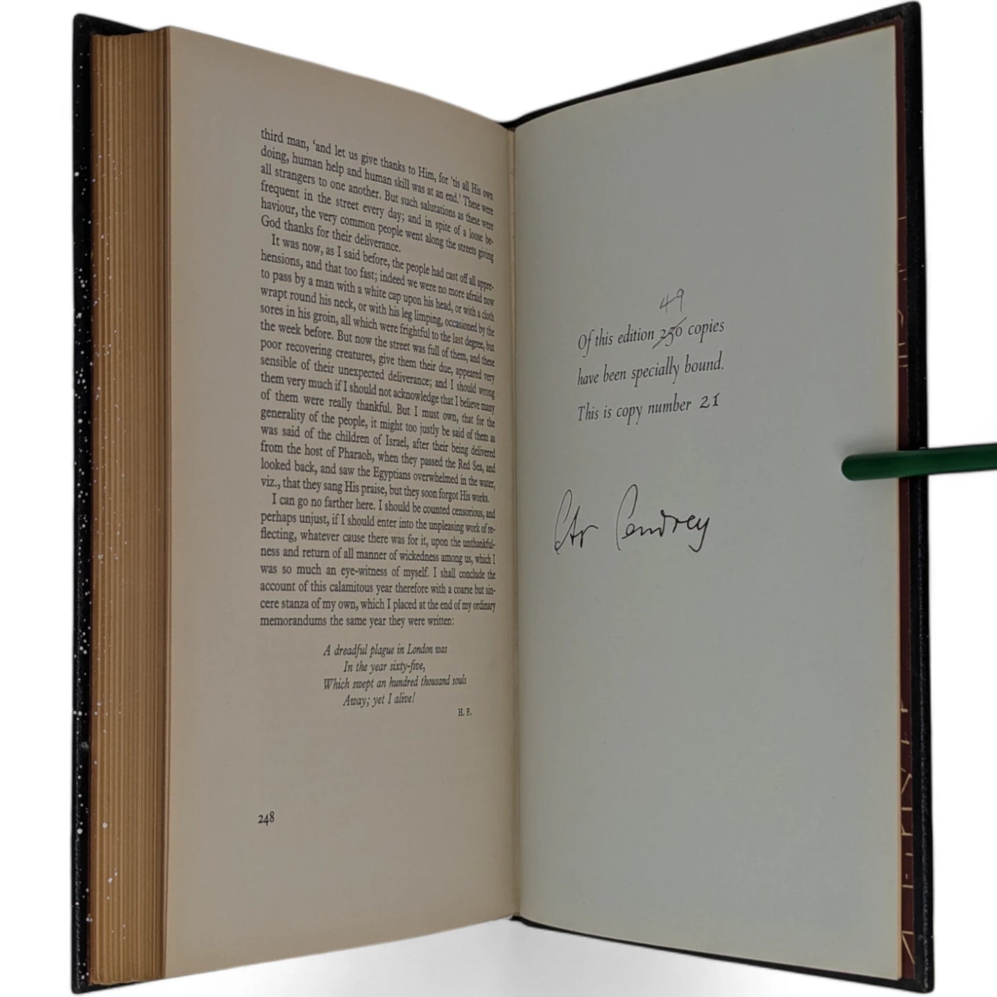 A Journal of the Plague Year (Limited Edition)