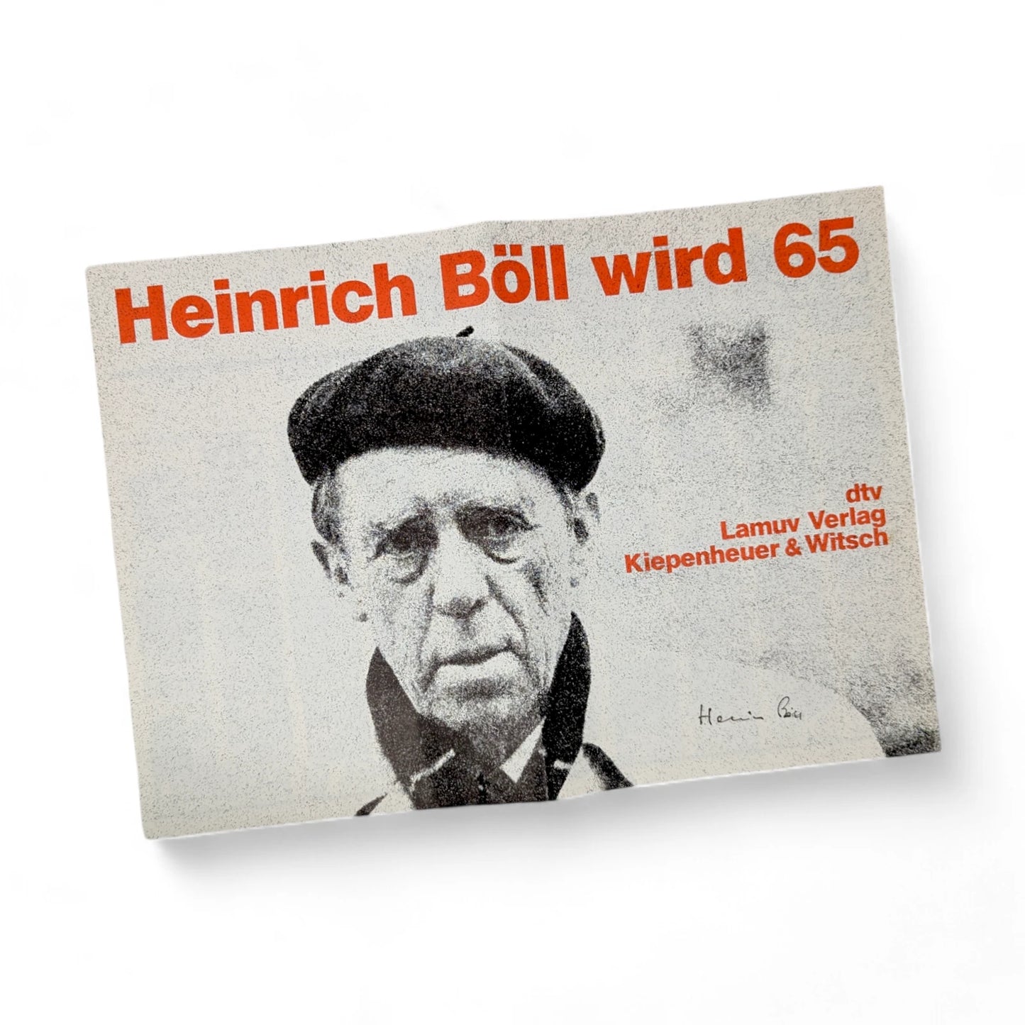 Signed Poster of Heinrich Boll