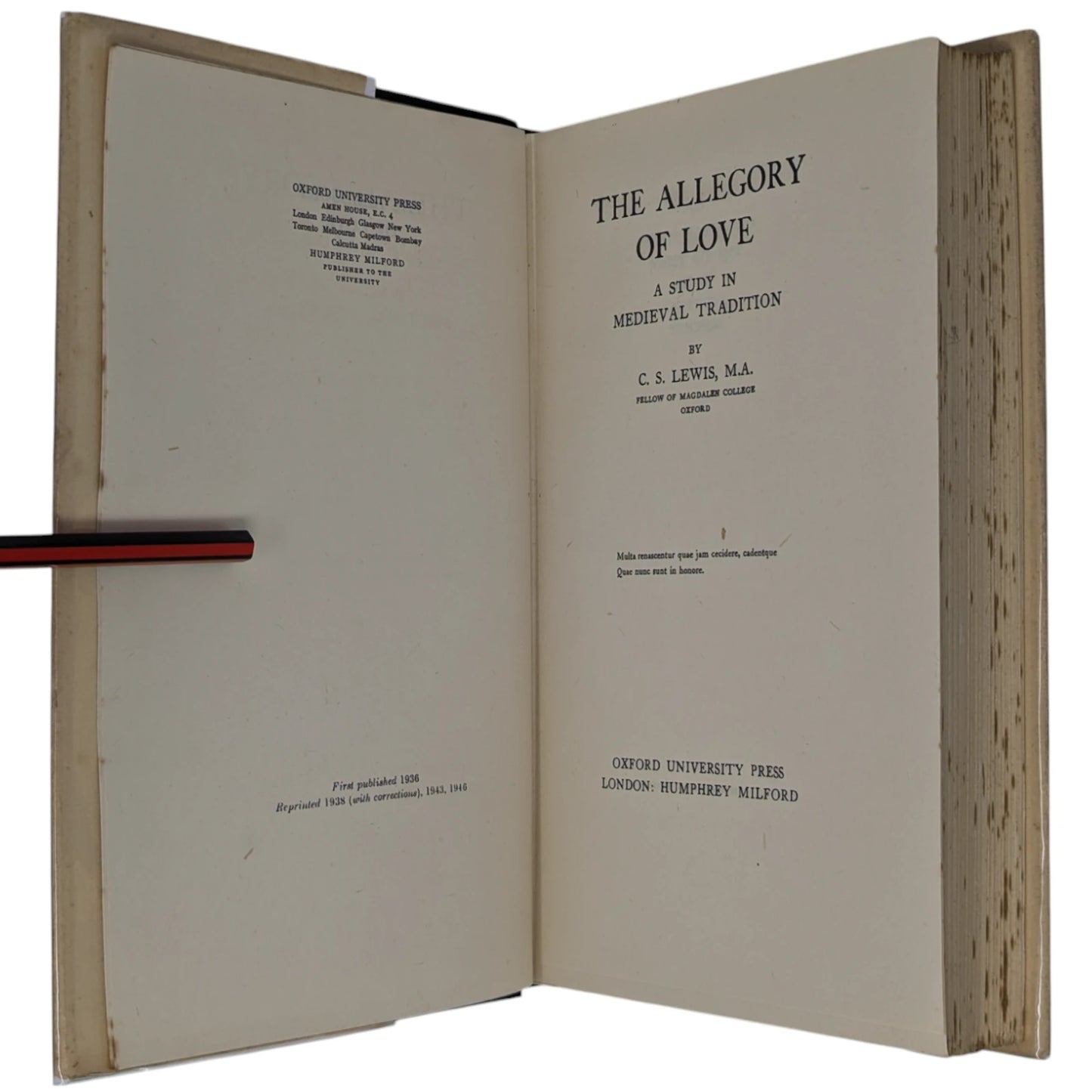 The Allegory of Love: A Study in Medieval Tradition
