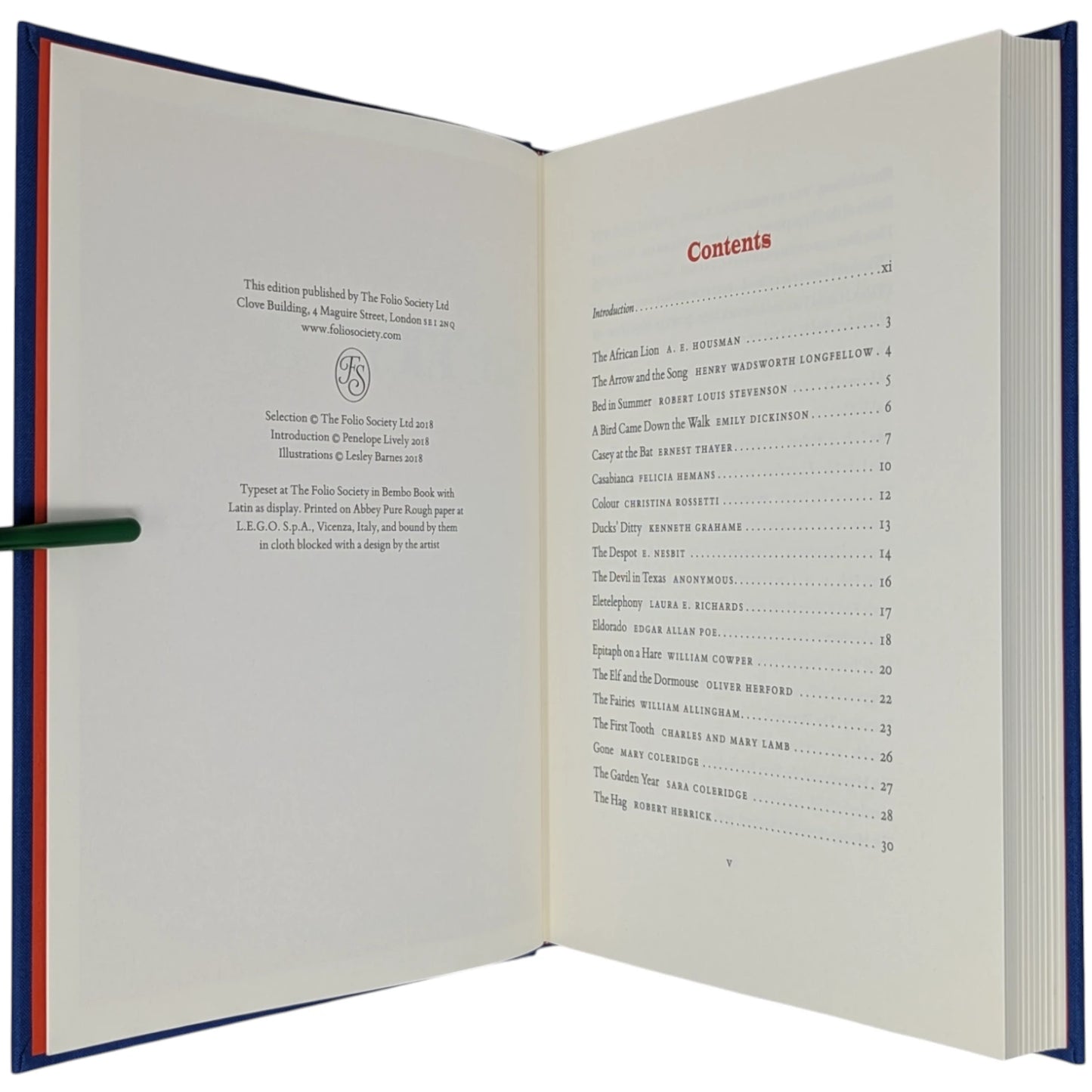 The Folio Book of Children’s Poetry