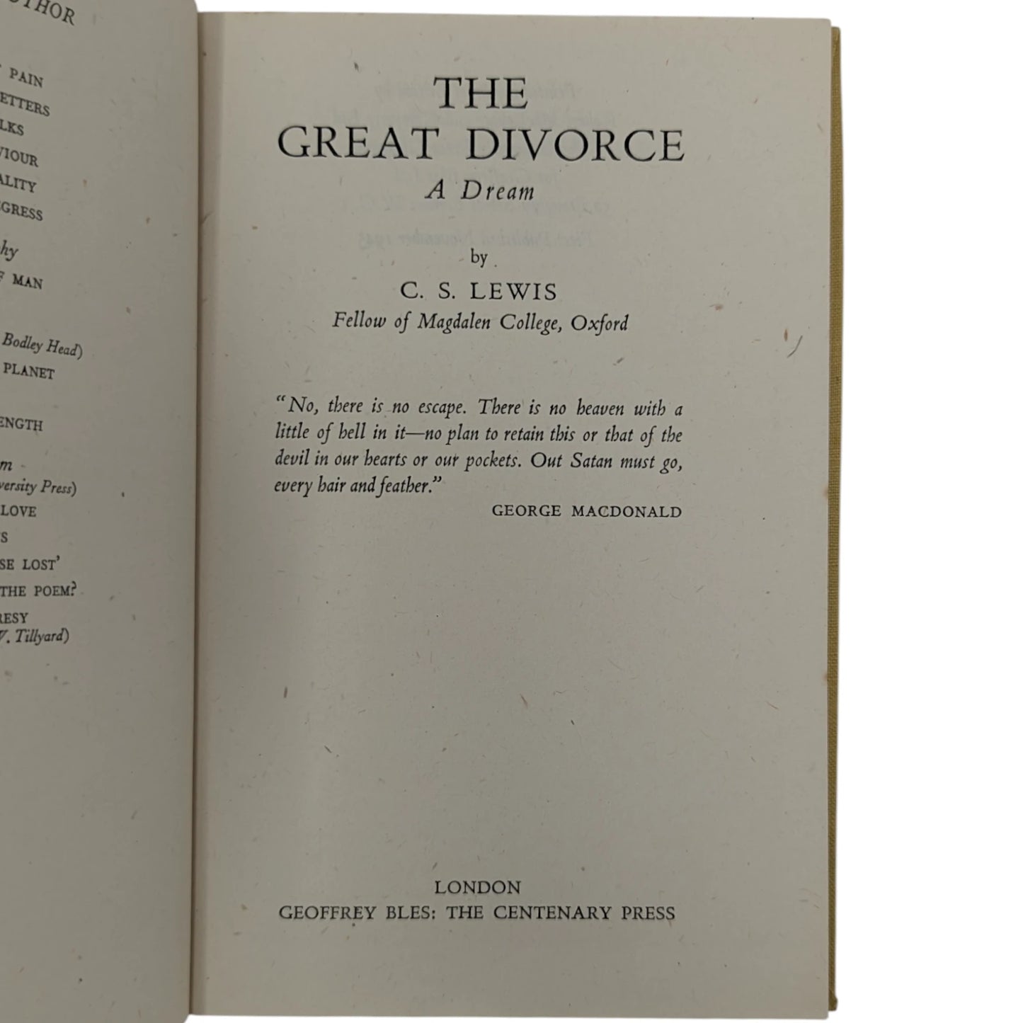 The Great Divorce