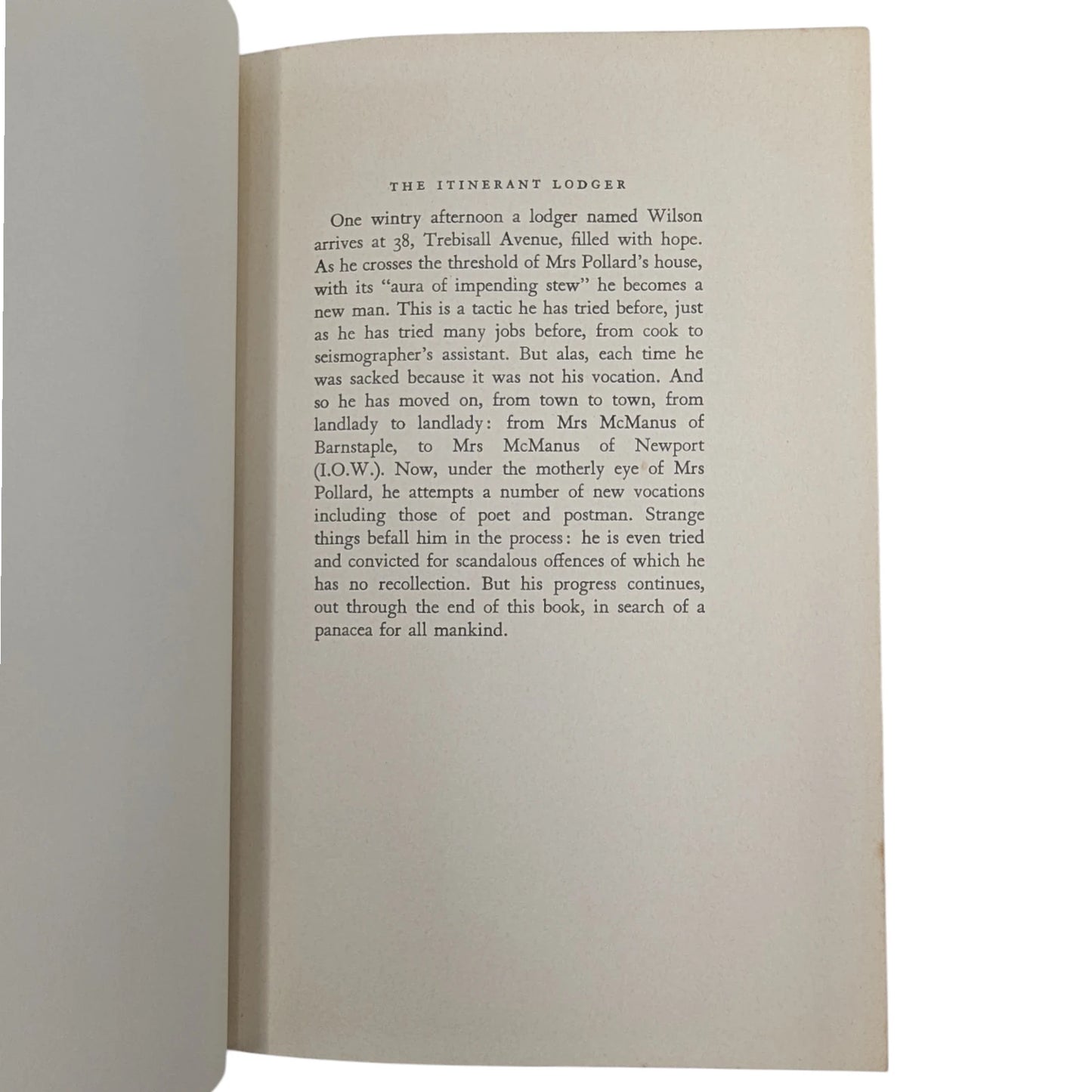 The Itinerant Lodger