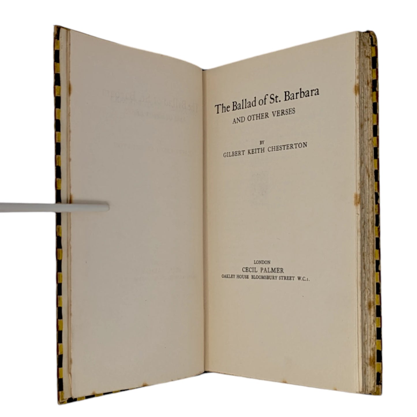 The Ballad of St Barbara & Other Verses