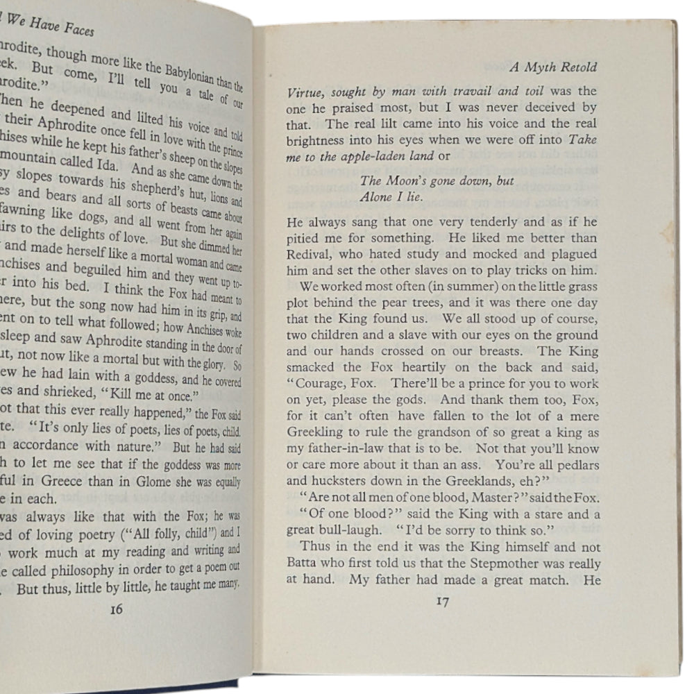 Till We Have Face Faces