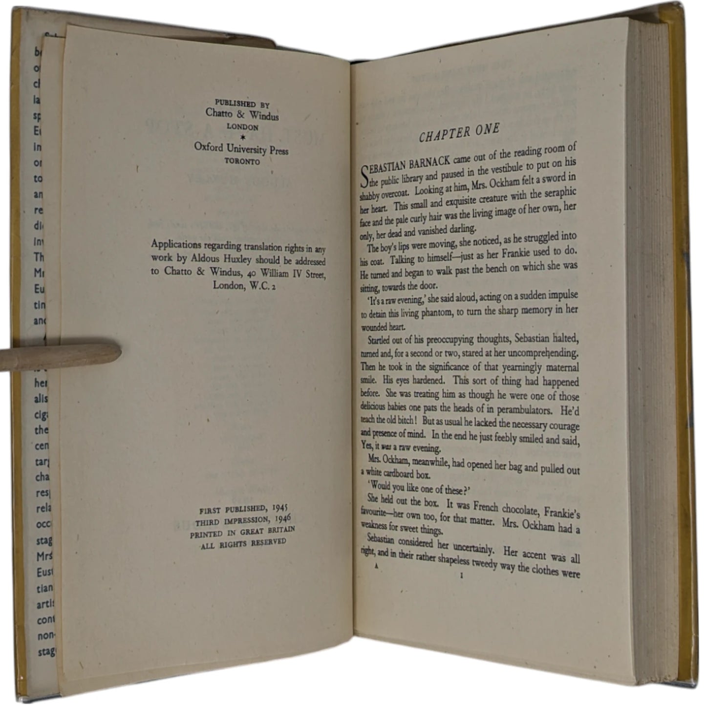 Time Must Have a Stop