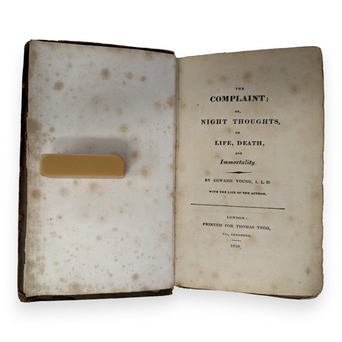 The Complaint; or, Night Thoughts, on Life, Death, and Immortality
