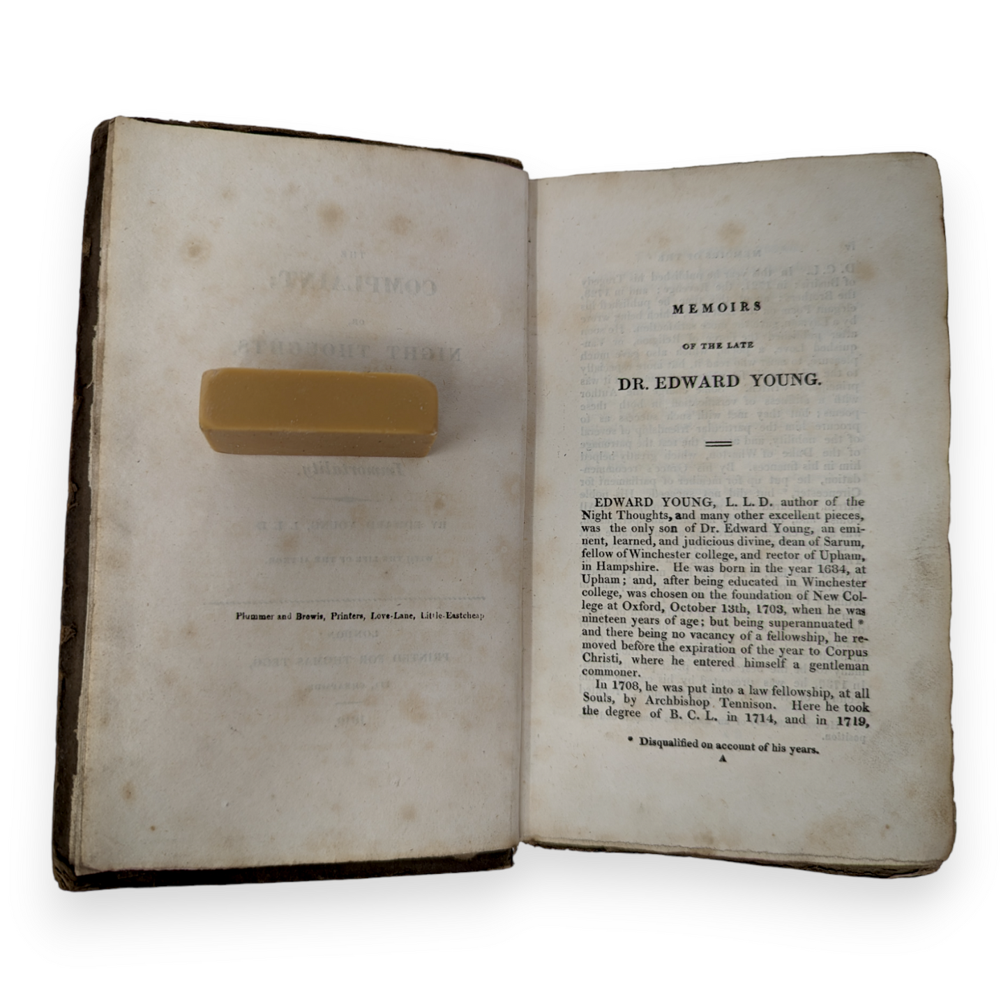 The Complaint; or, Night Thoughts, on Life, Death, and Immortality