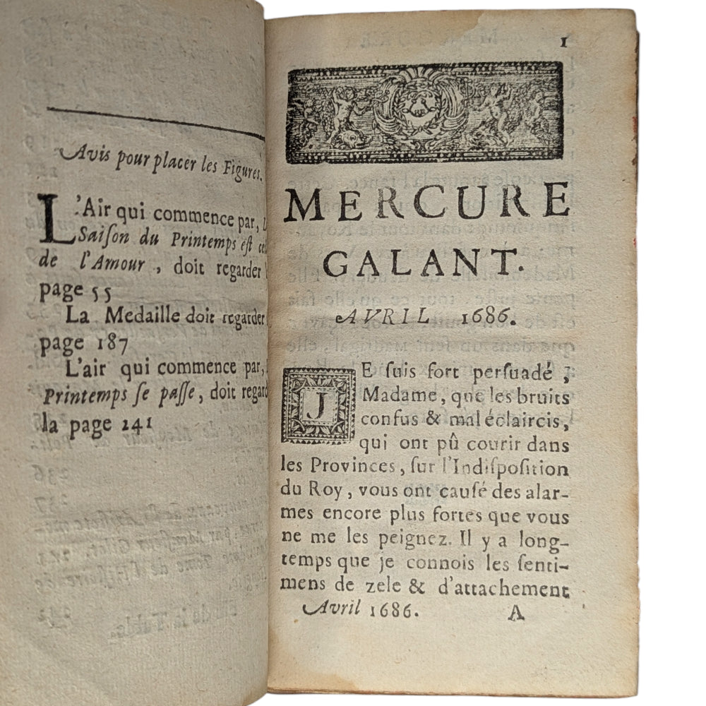 Avril 1686: Mercure Galant dédié à Monseigneur Le Dauphin: Avril 1686