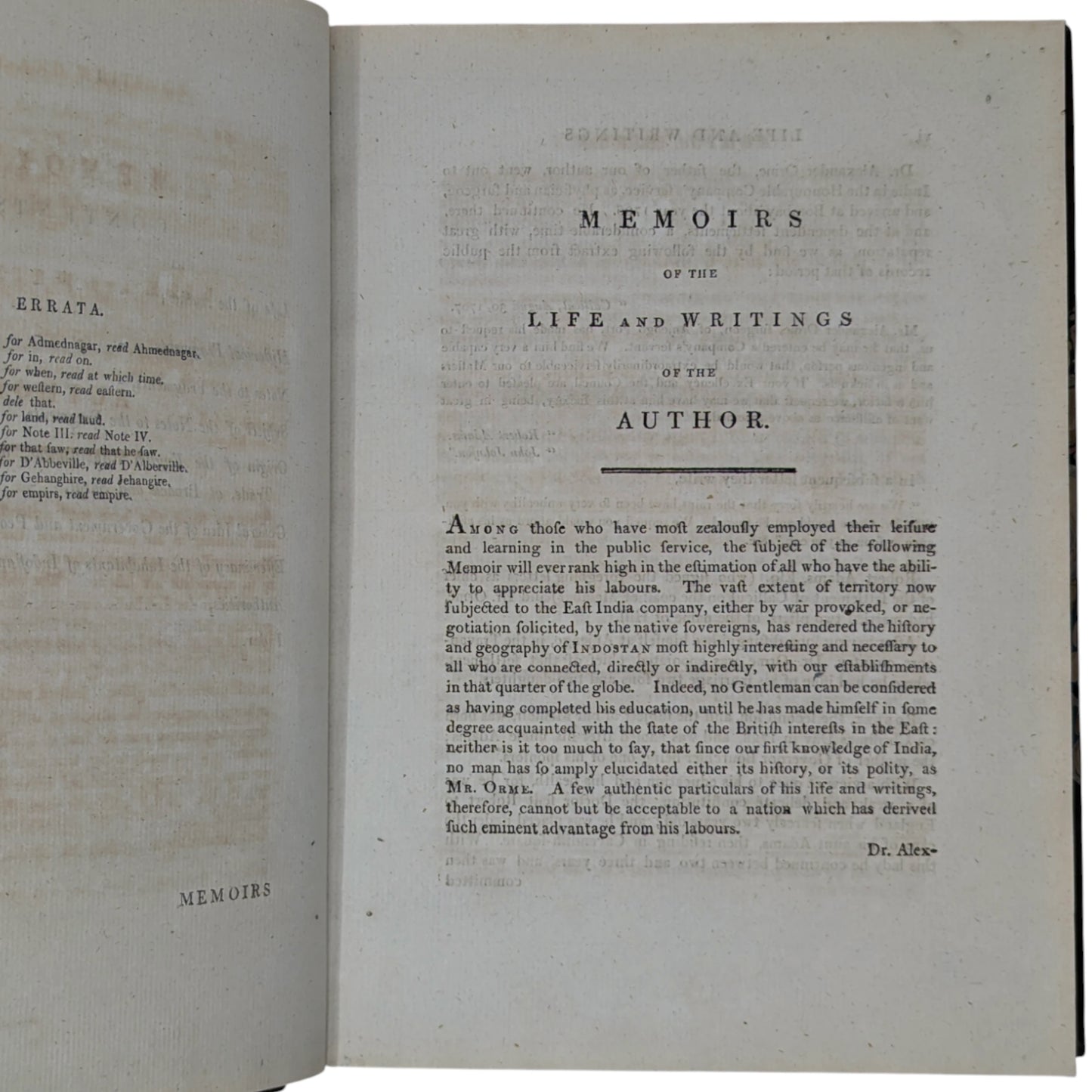 Historical fragments of the Mogul Empire