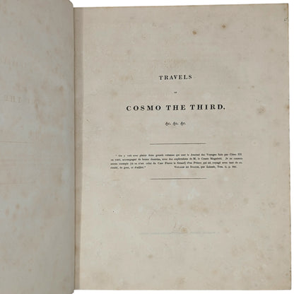 Travels of Cosmo The Third, Grand Duke of Tuscany, through England...