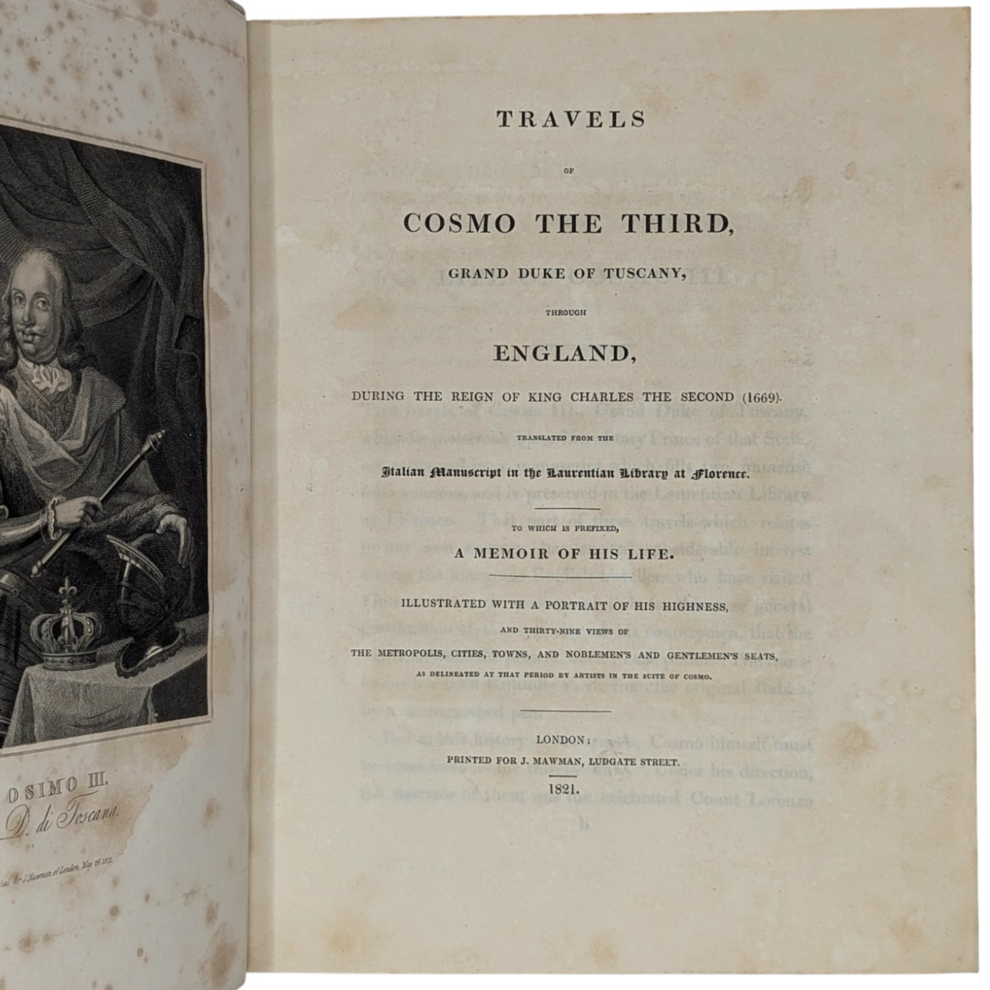 Travels of Cosmo The Third, Grand Duke of Tuscany, through England...