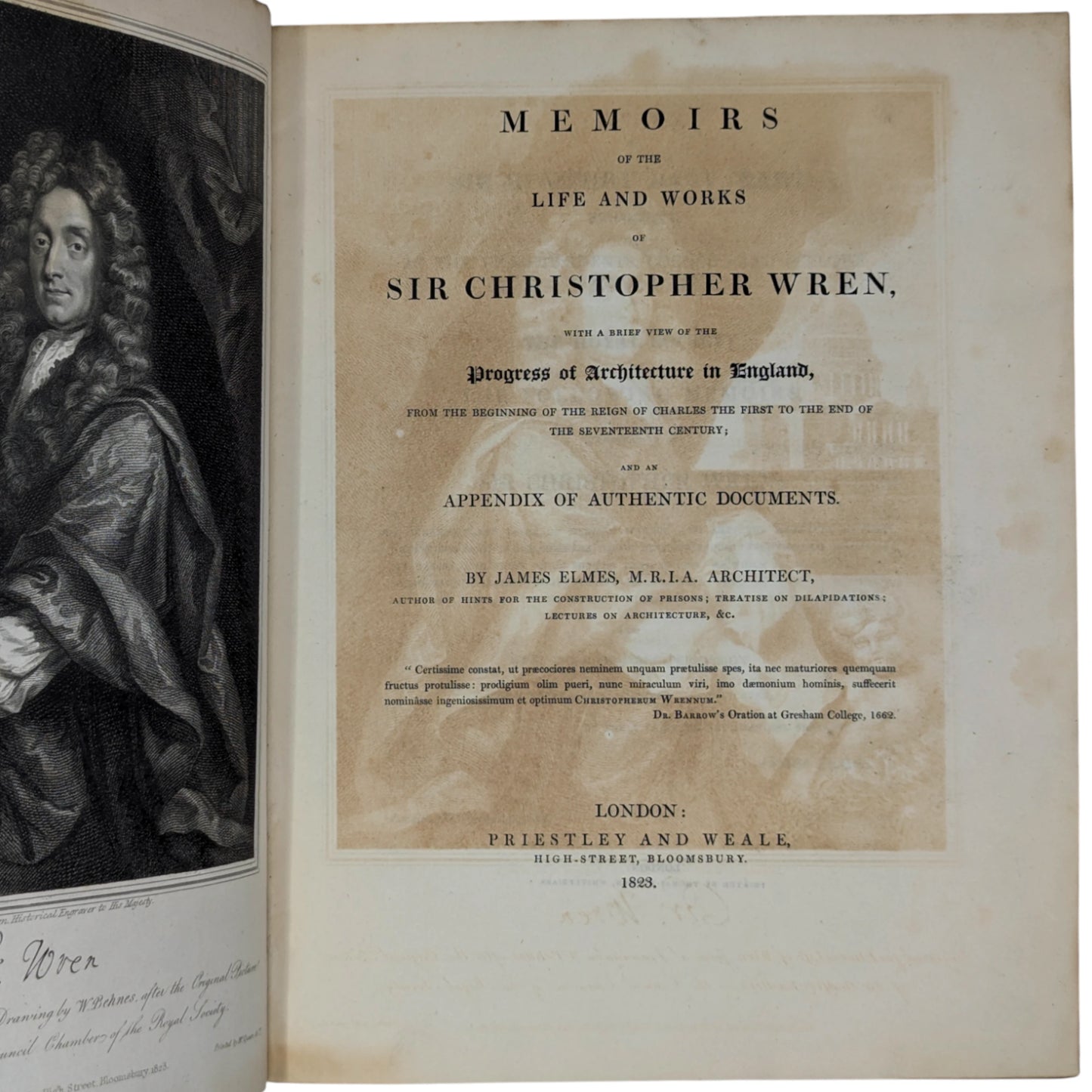 Memoirs of the Life and Works of Sir Christopher Wren