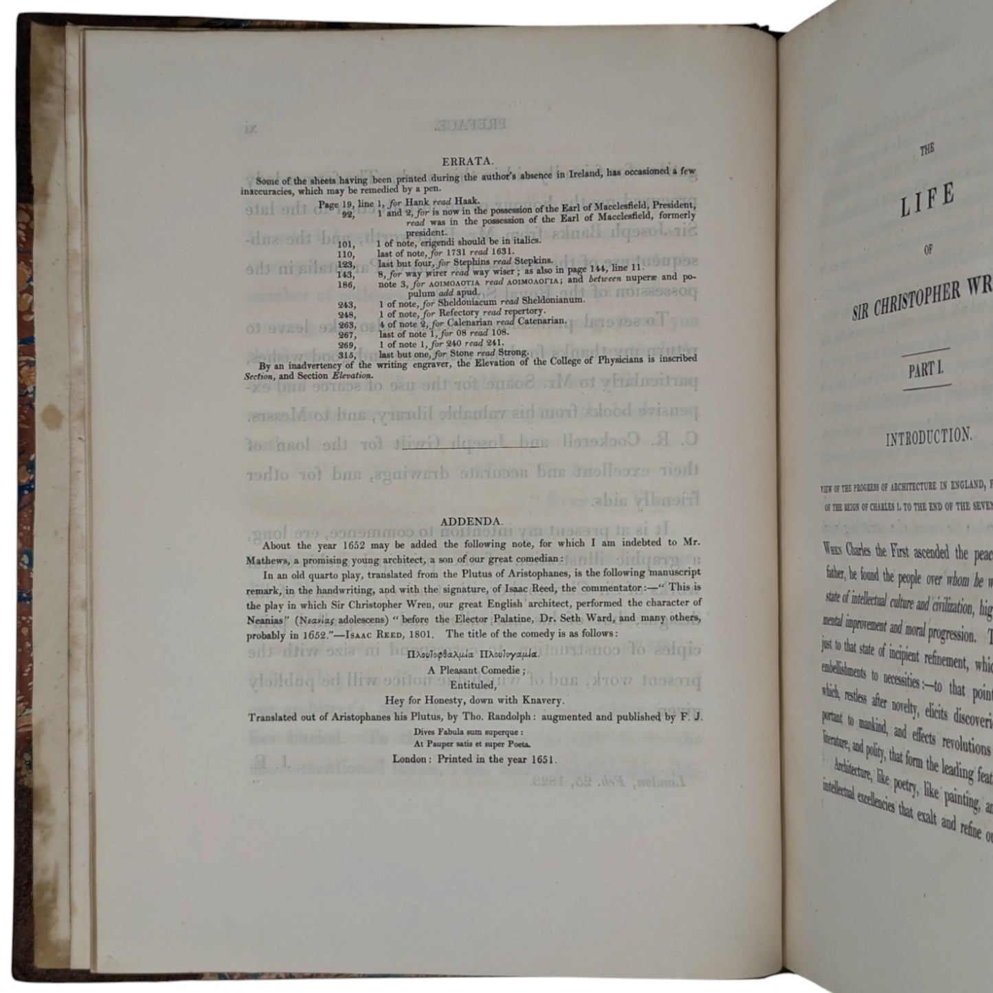 Memoirs of the Life and Works of Sir Christopher Wren