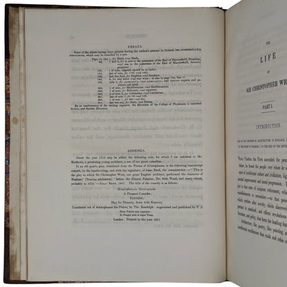Memoirs of the Life and Works of Sir Christopher Wren