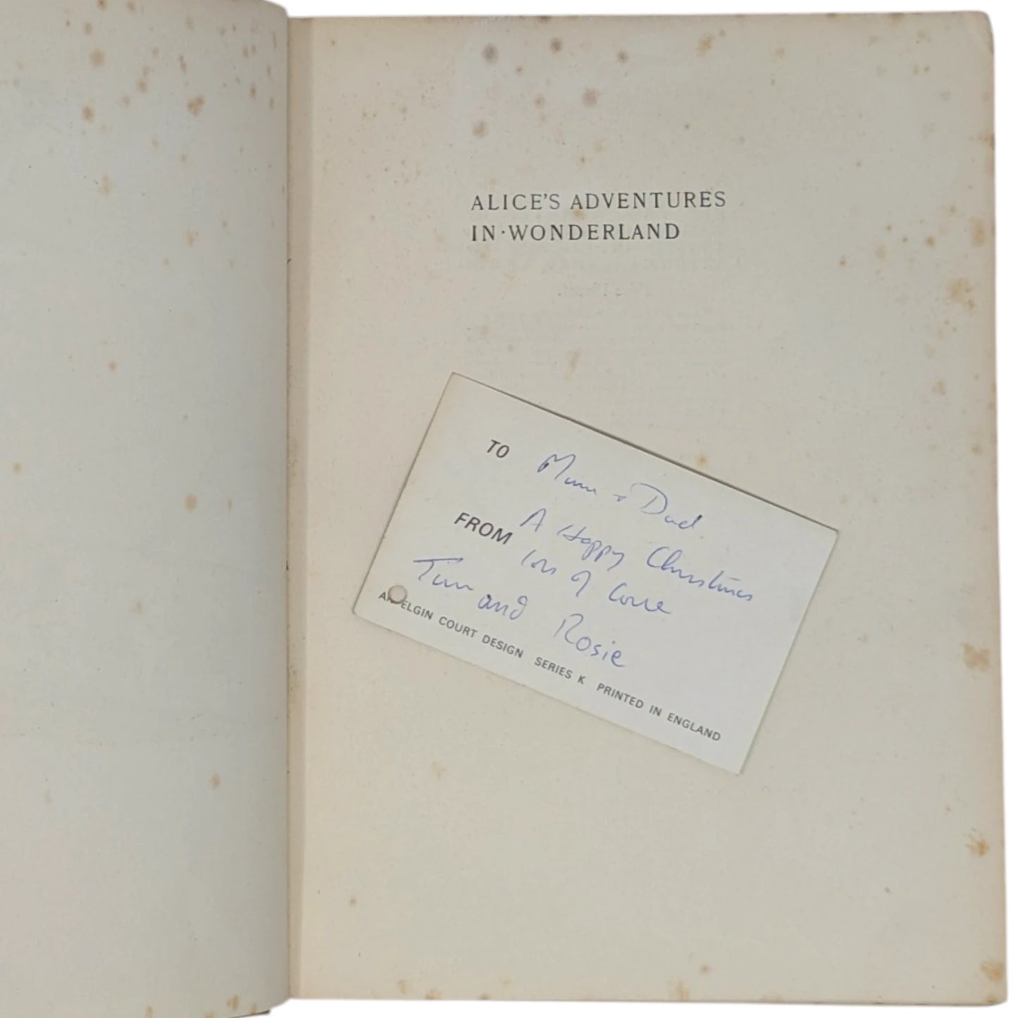 Alice's Adventures in Wonderland